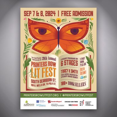 2024 Printer's Row Lit Fest Poster